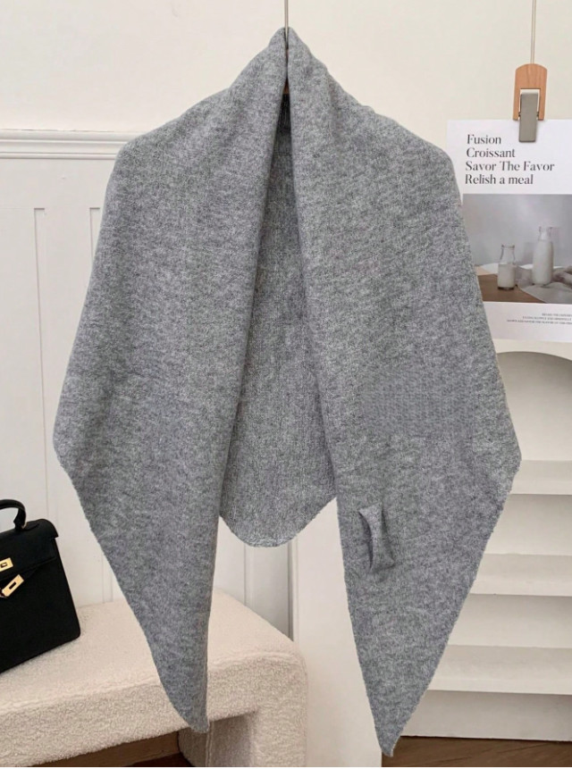 SHEIN SZARY SZAL NARZUTKA W01