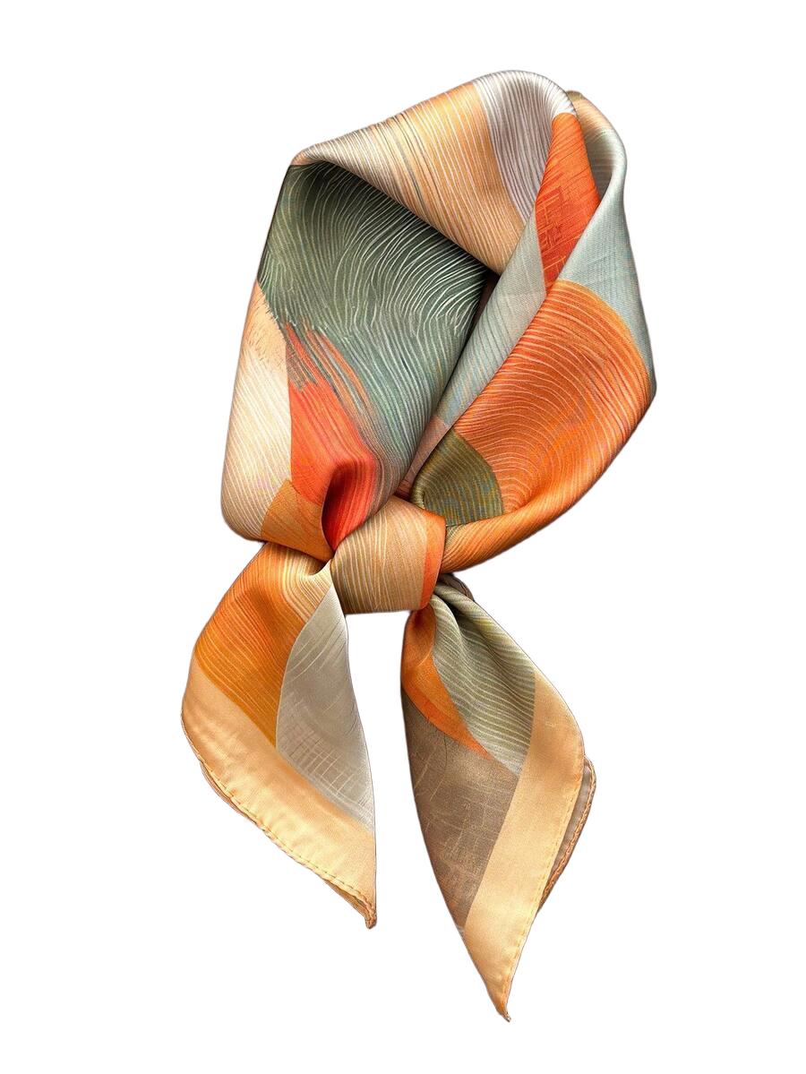 SHEIN SATYNOWA CHUSTA WZÓR S07__65X65CM