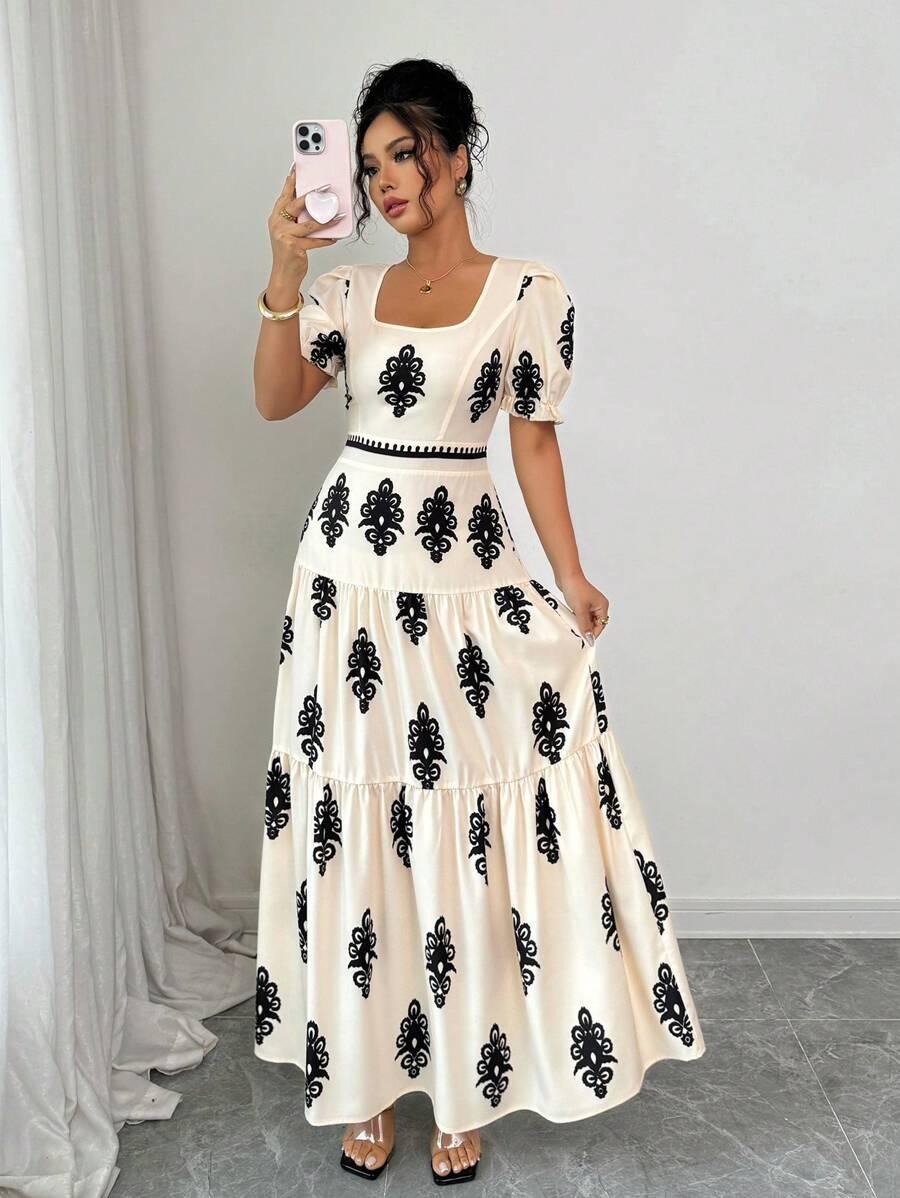 SHEIN MAXI SUKIENKA WZÓR S06__XL