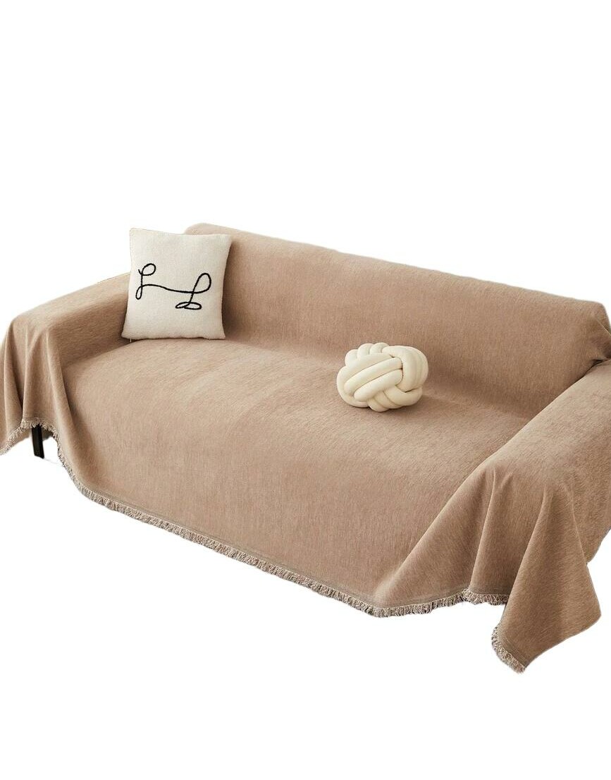 SHEIN BEŻOWA NARZUTA NA SOFĘ S07__180X230