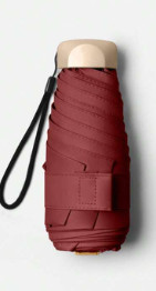 SHEIN CZERWONY SKŁADANY PARASOL S07
