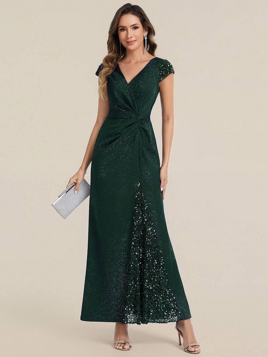 EVERPRETTY ZIELONA SUKIENKA ZDOBIENIE S06__L