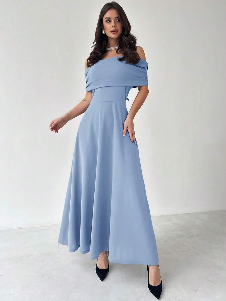 FIRERIE NIEBIESKA MAXI SUKIENKA S06__L