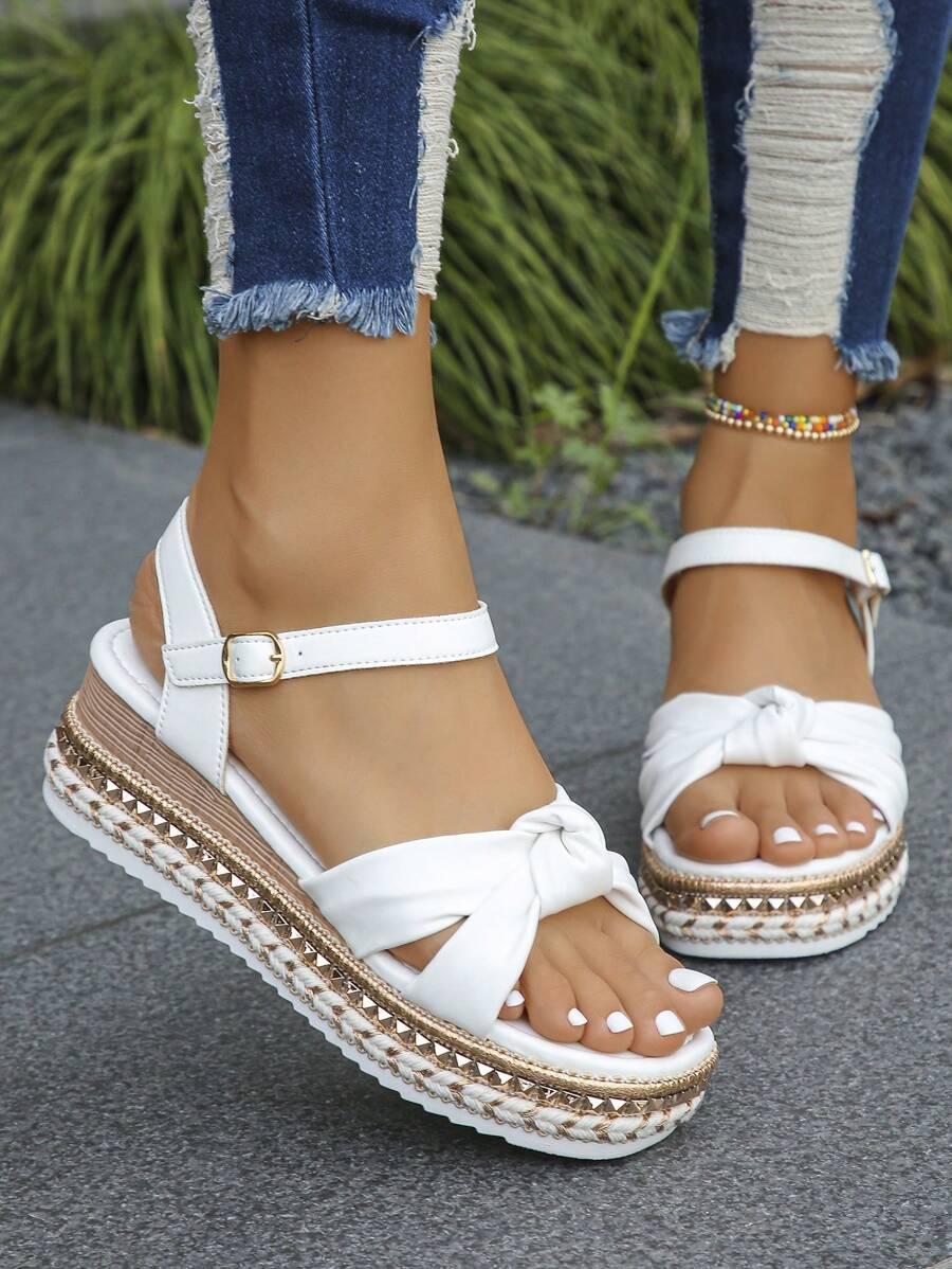 SHEIN BIAŁE SANDAŁY NA KOTURNIE S06__39
