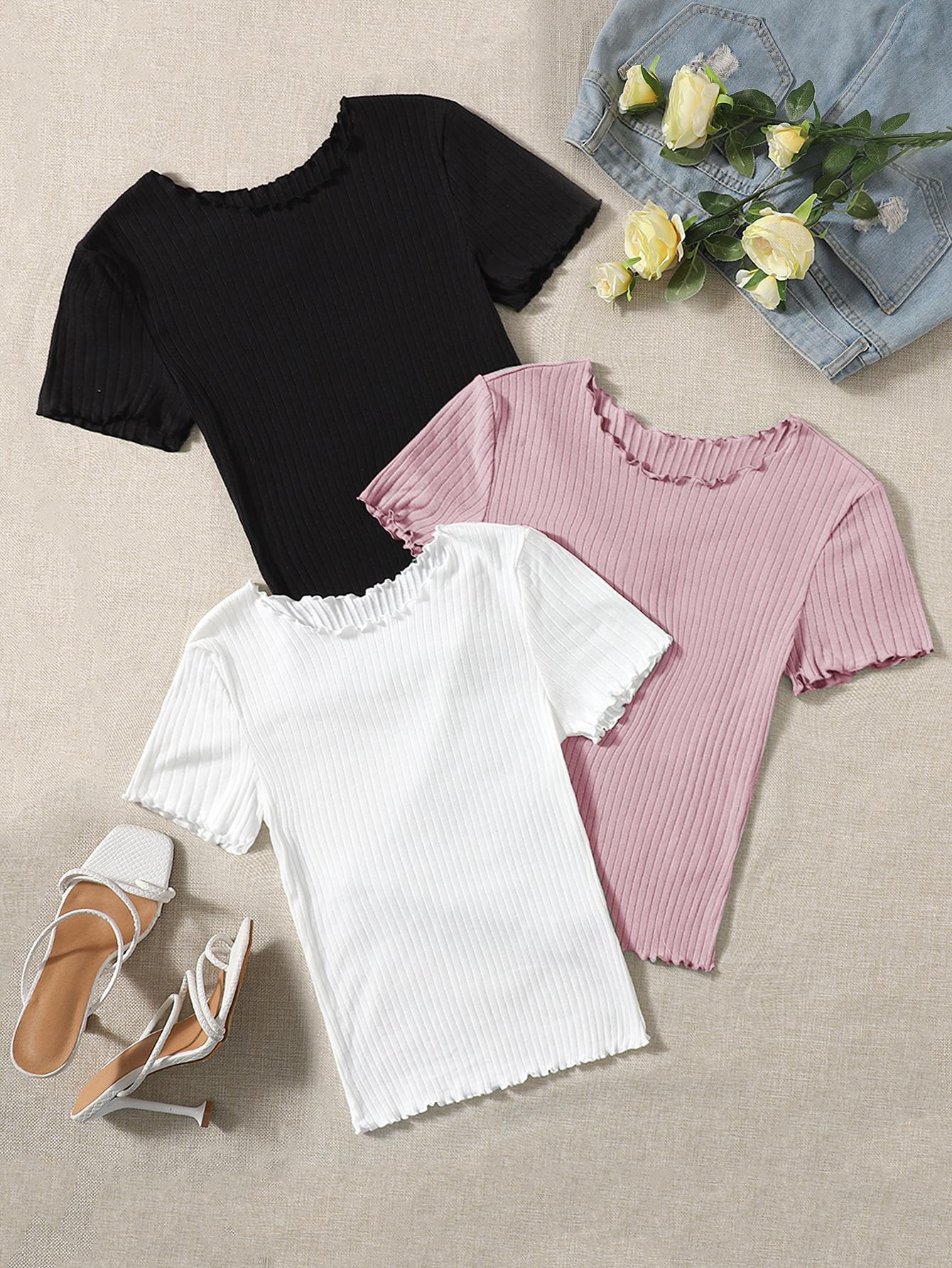 SHEIN CZARNA BLUZKA PRĄŻKI S09__S