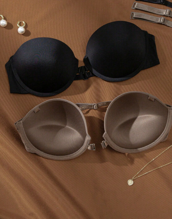 DESIRESCULPT BRĄZOWY BIUSTONOSZ PUSH-UP S06__75D