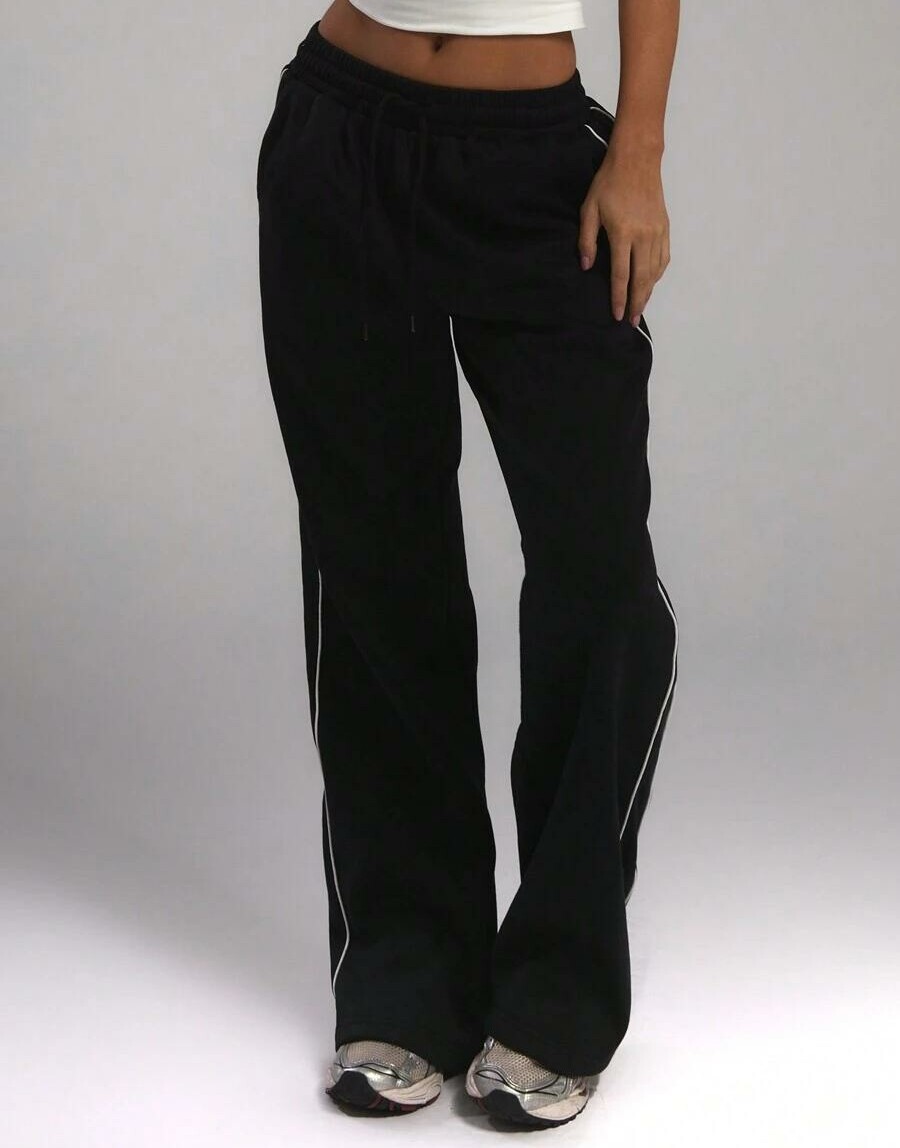 SHEIN CZARNE SPODNIE DRESOWE S06__S