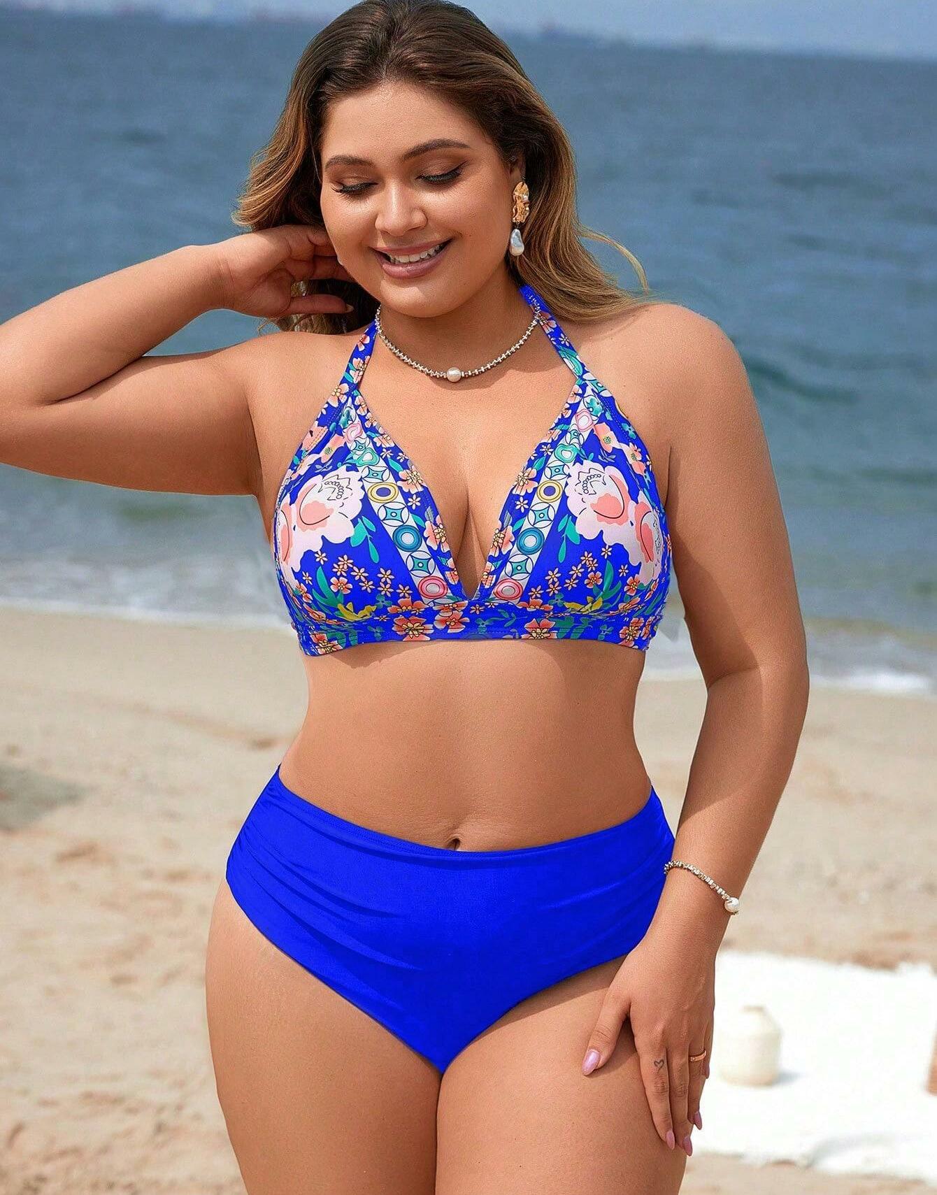 SHEIN DWUCZĘŚCIOWY KOSTIUM KĄPIELOWY BIKINI S09__48