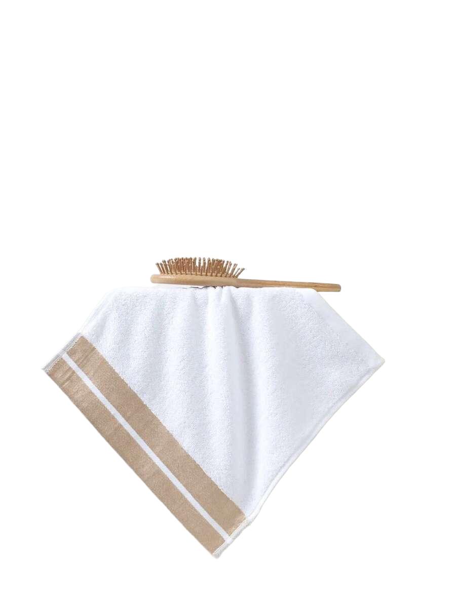 SHEIN BIAŁY RĘCZNIK POŁYSK S07__34X34CM