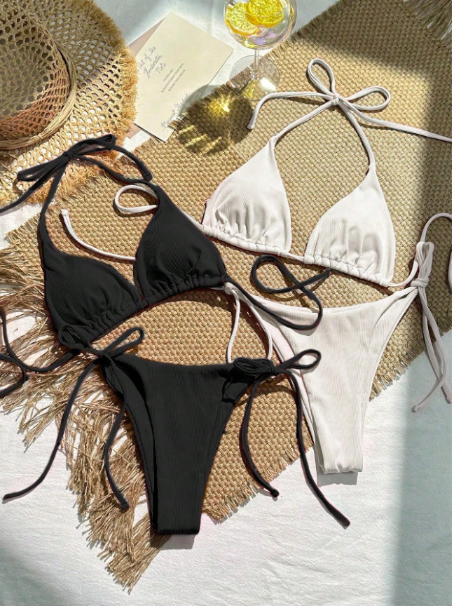 SHEIN DWUCZĘŚCIOWY STRÓJ KĄPIELOWY 2-PACK S09__S