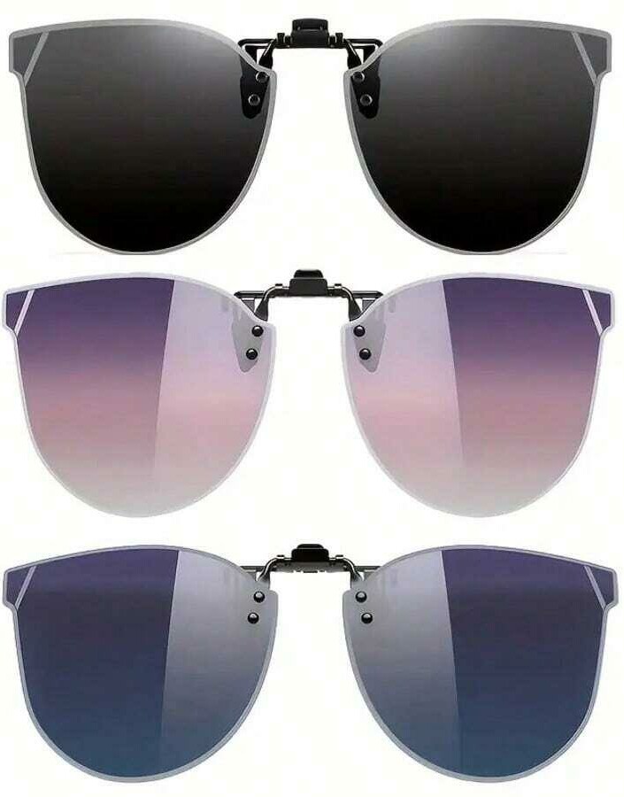 SHEIN PRZECIWSŁONECZNE NAKŁADKI NA OKULARY 3-PACK S07