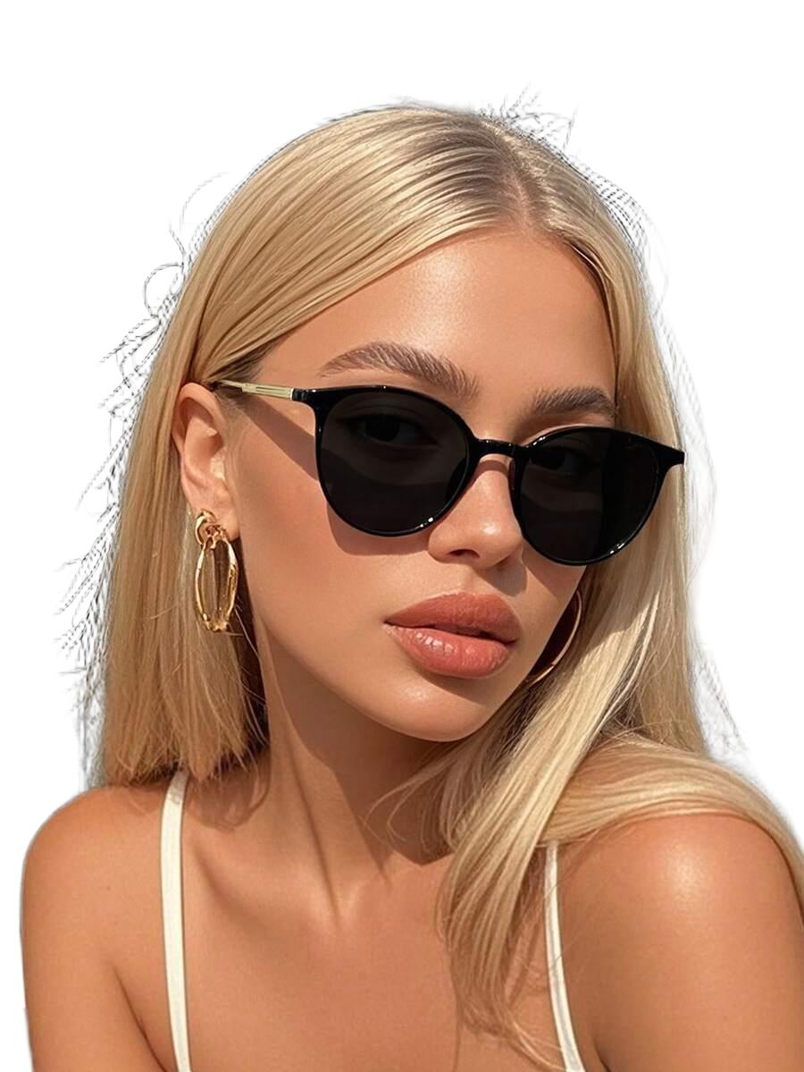 SHEIN CZARNE OKULARY PRZECIWSŁONECZNE S07