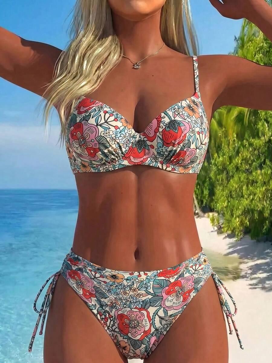 SHEIN DWUCZĘŚCIOWY STRÓJ KĄPIELOWY S09__M