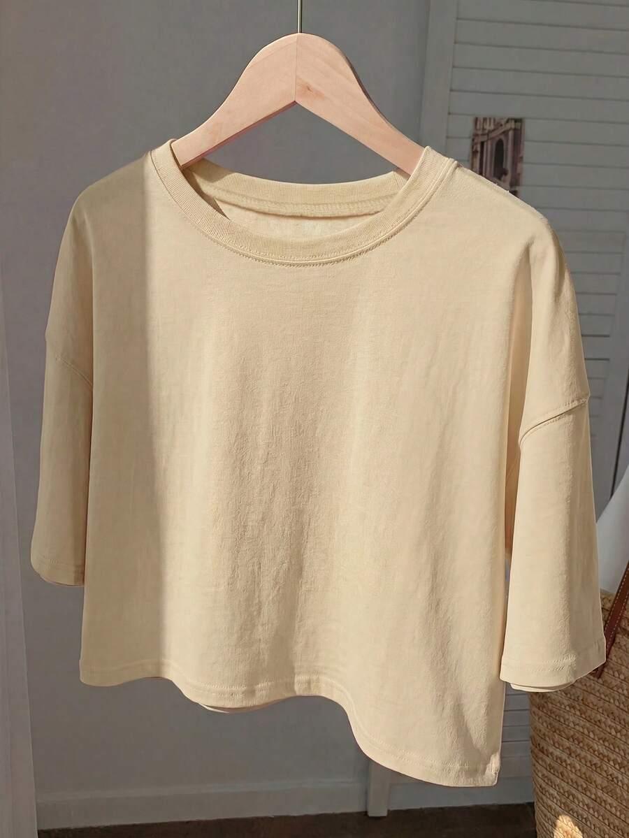 SHEIN T-SHIRT OKRĄGŁY DEKOLT S06__S