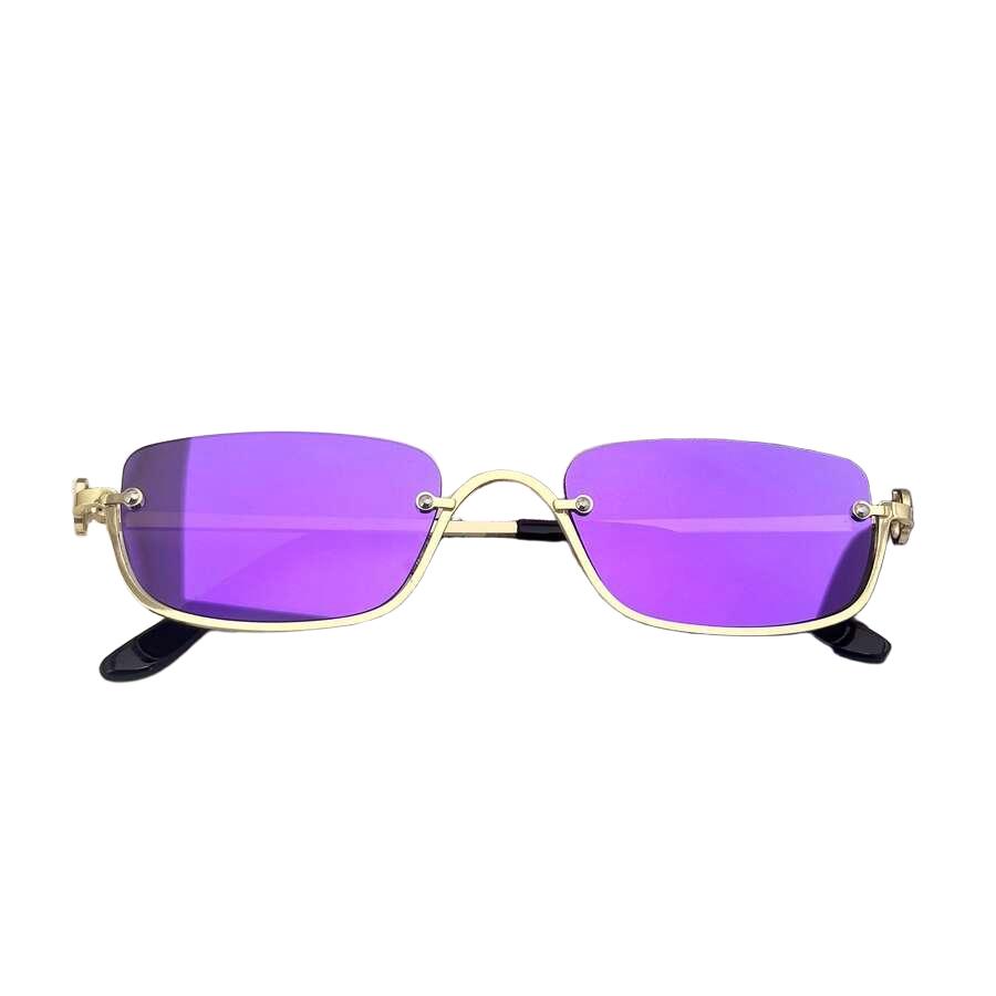 SHEIN FIOLETOWE OKULARY PRZECIWSŁONECZNE S07