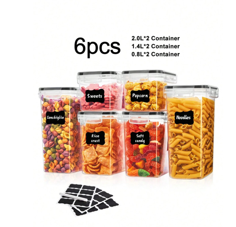 SHEIN POJEMNIKI NA ŻYWNOŚĆ 6-PACK S07