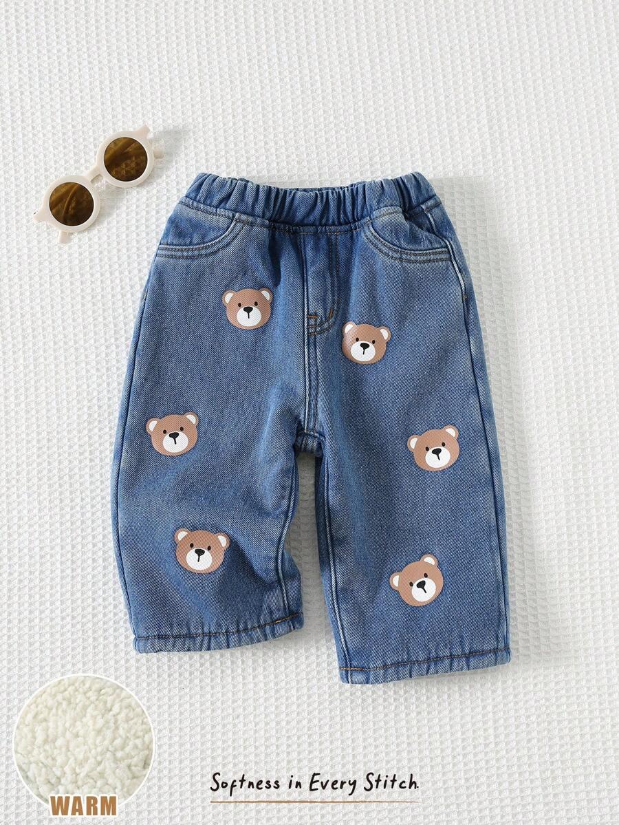 SHEIN NIEBIESKIE SPODNIE JEANS S06__68-74