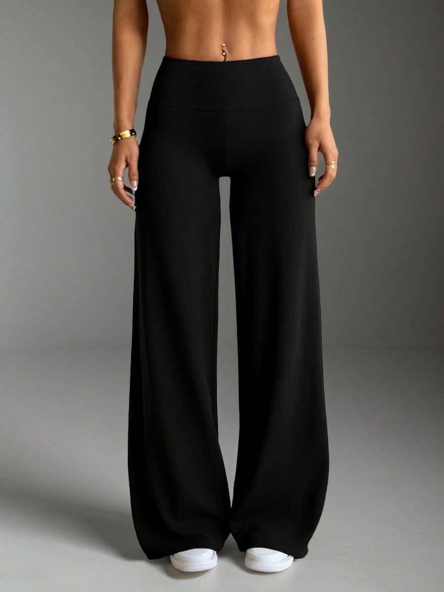 SHEIN CZARNE SPODNIE PROSTA NOGAWKA S06__XXS