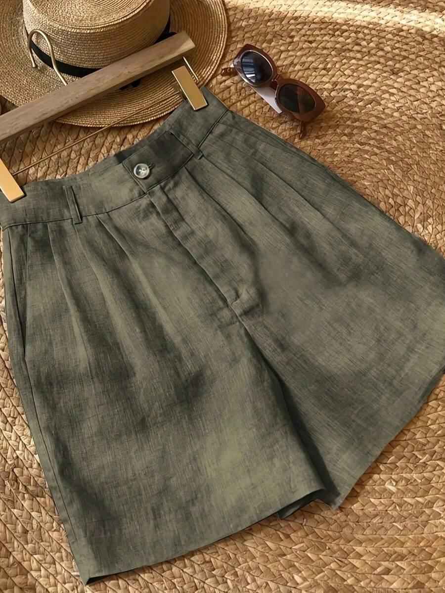 SHEIN ZIELONE SPODENKI CASUAL S06__S