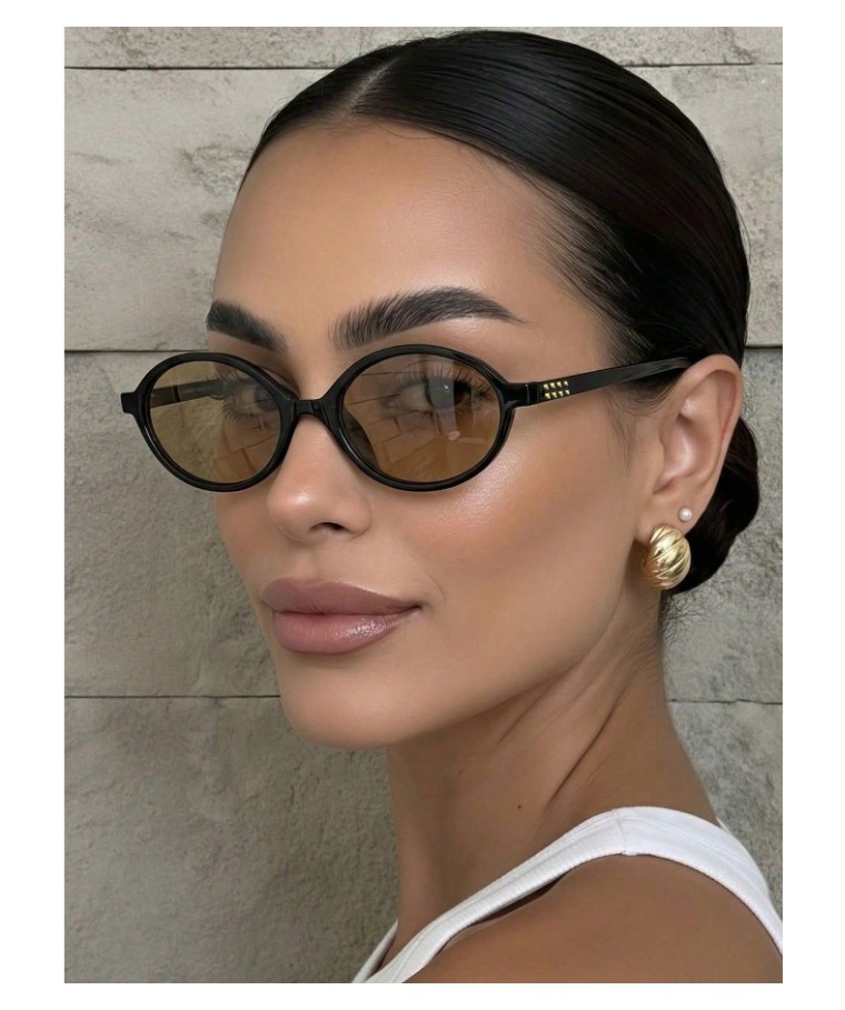 SHEIN CZARNE OKULARY PRZECIWSŁONECZNE S07