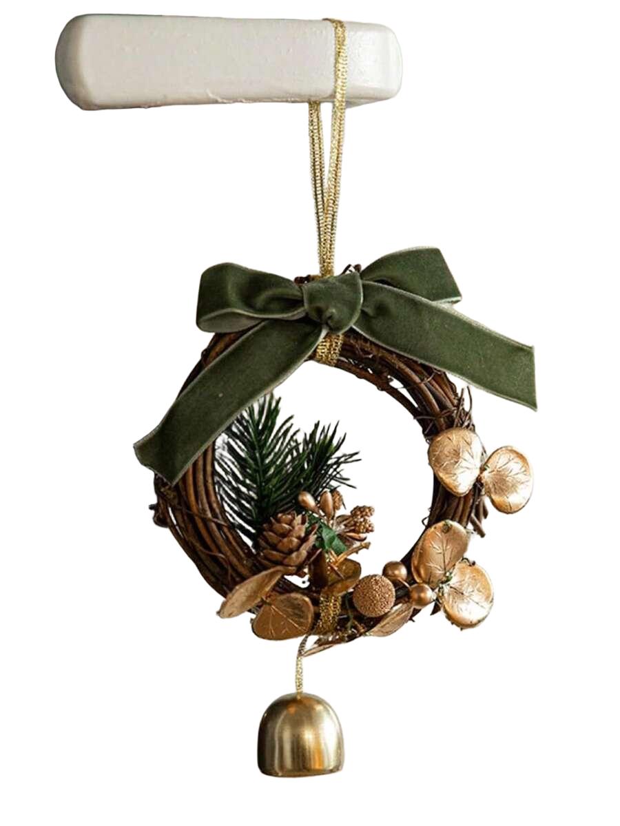 SHEIN WIENIEC DEKORACYJNY ZIELONA WSTĄŻKA BDD__10X4CM