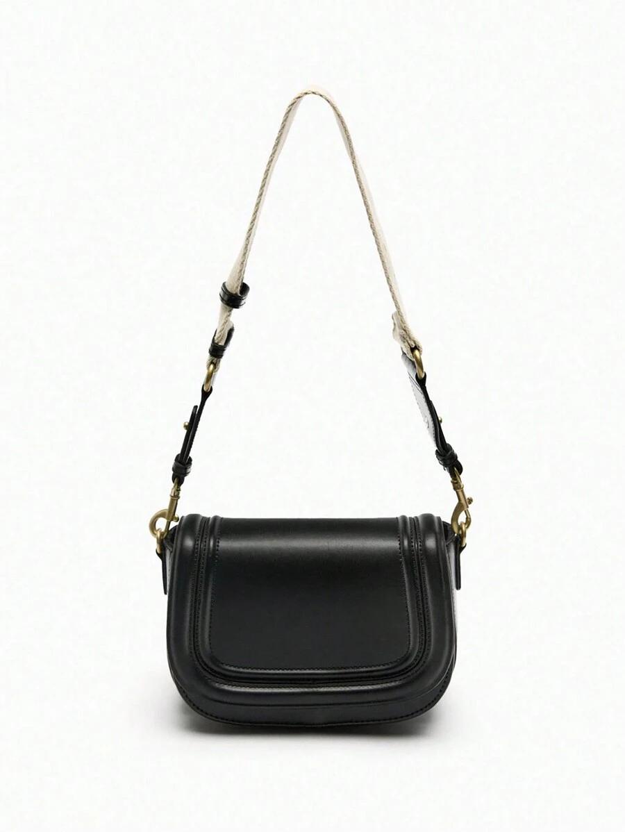 SHEIN CZARNA TOREBKA NA RAMIĘ S07__17X23X7
