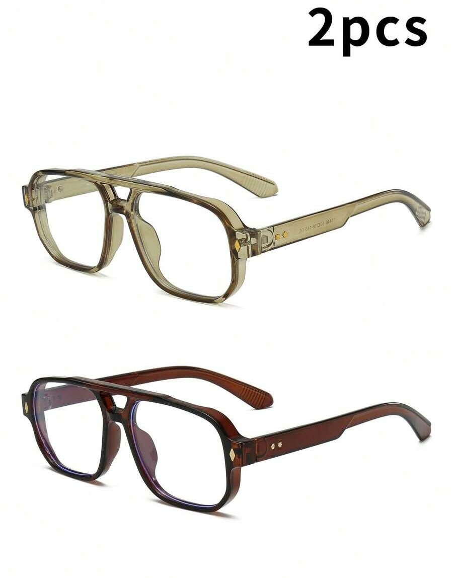 SHEIN OKULARY ZERÓWKI 2 PACK S07