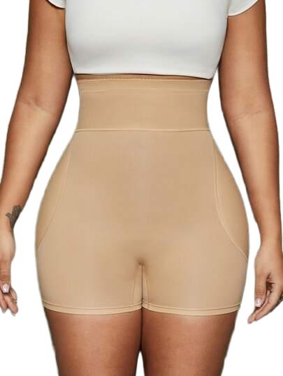 SHEIN BEŻOWE SPODENKI WYSOKI STAN S07__M