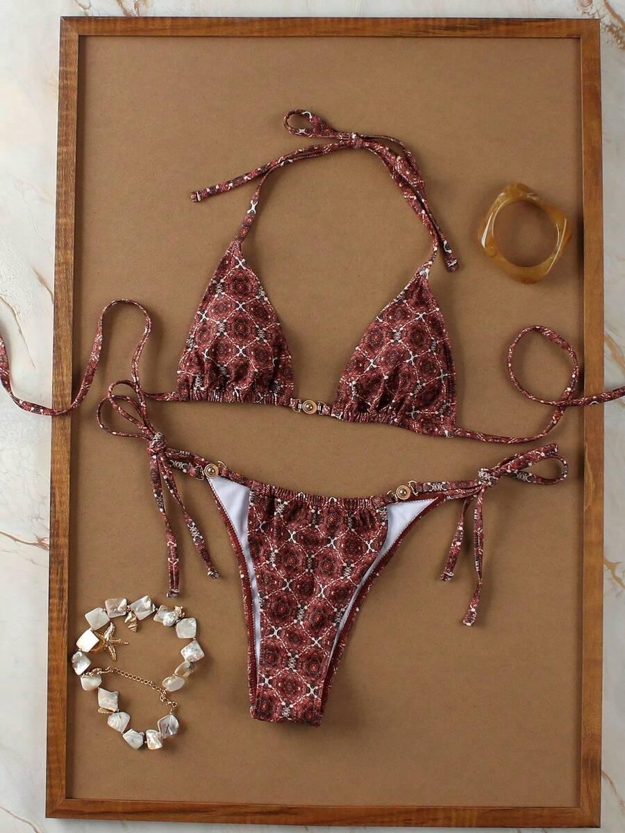 SHEIN DWUCZĘŚCIOWY STRÓJ KĄPIELOWY S09__XS