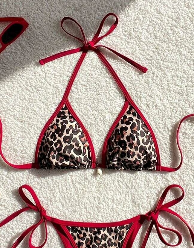 SHEIN GÓRA OD STROJU KĄPIELOWEGO ANIMAL PRINT S06__M