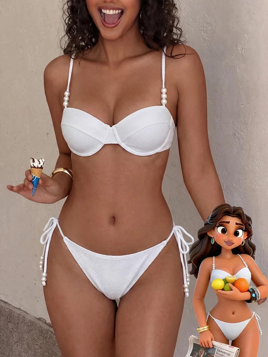 SHEIN DWUCZĘŚCIOWY STRÓJ KĄPIELOWY S09__M