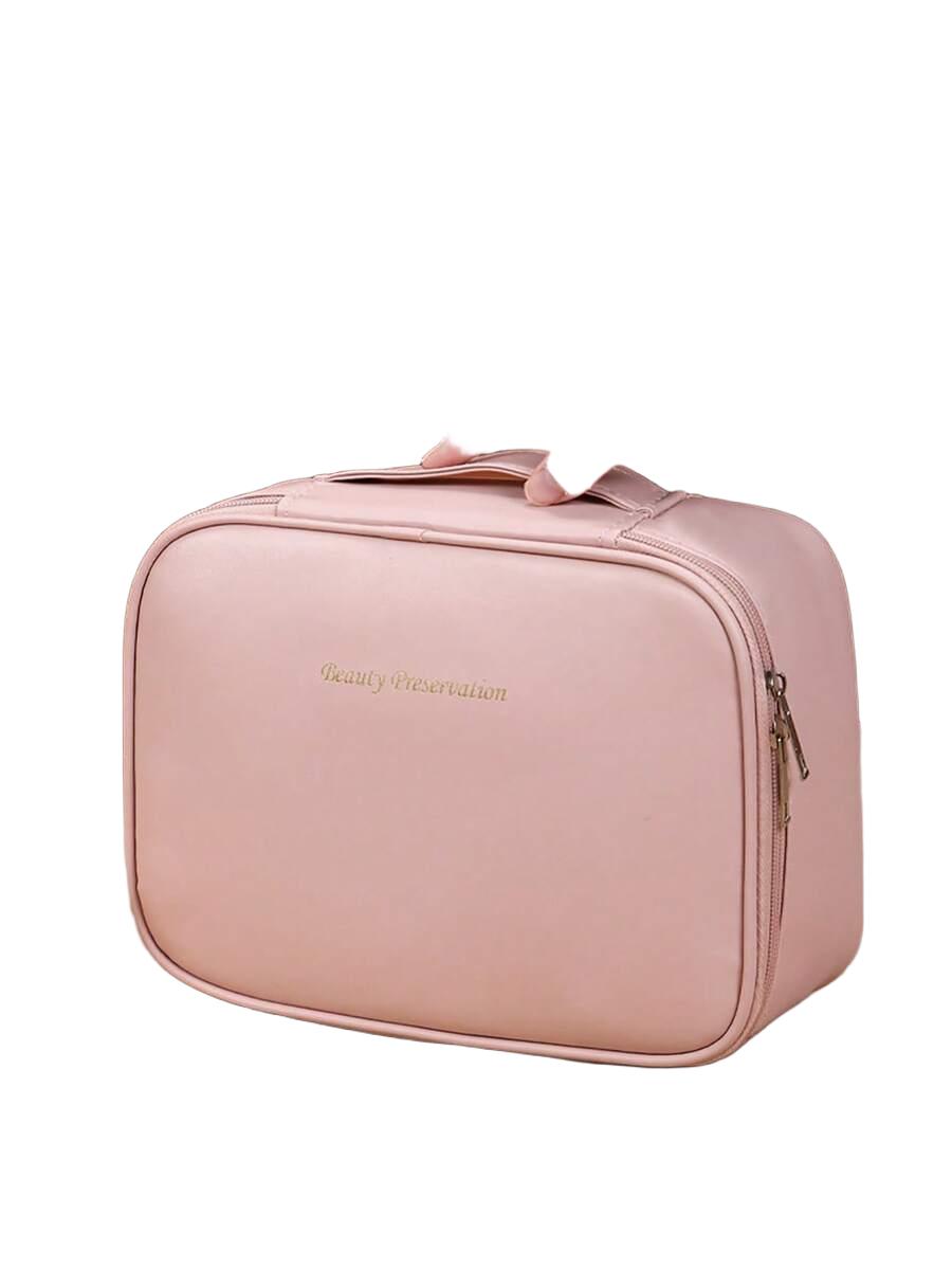 SHEIN RÓŻOWA KOSMETYCZKA ROZKŁADANA S07__24X9X17,5CM