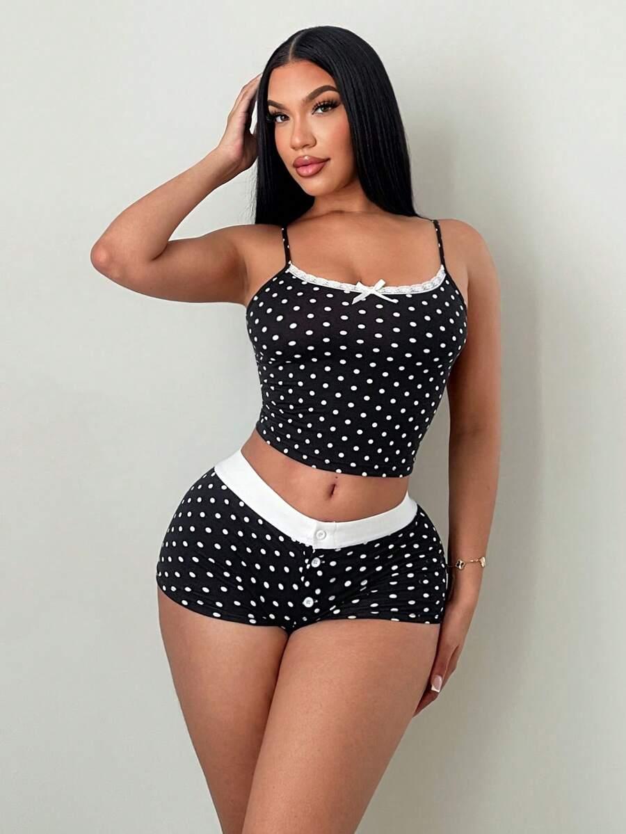SHEIN TOP SPODENKI KOMPLET PIŻAMY S06__S