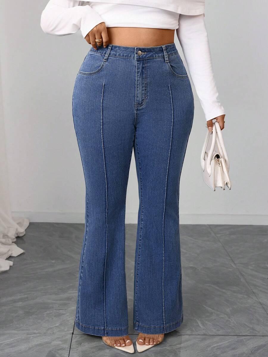 ELENZGA NIEBIESKIE SPODNIE JEANS S06__XXL
