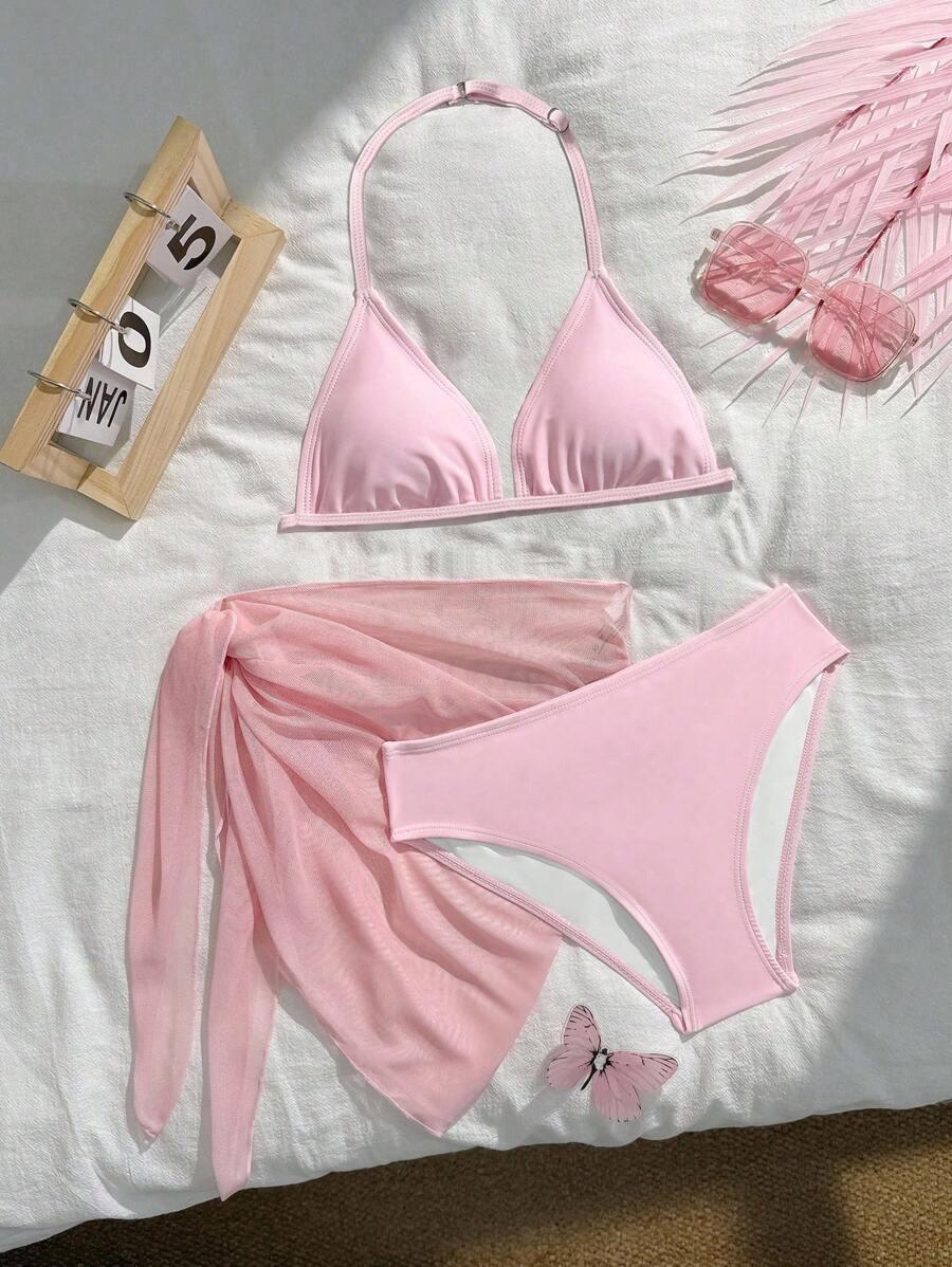 SHEIN 3-CZĘŚCIOWY STRÓJ KĄPIELOWY S09__158/164