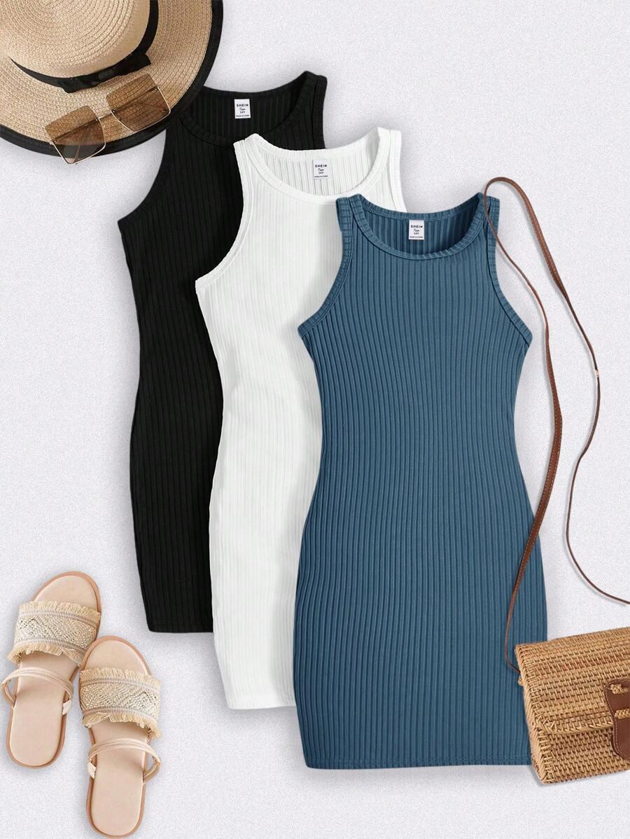 SHEIN BIAŁA MINI SUKIENKA S06__152/158