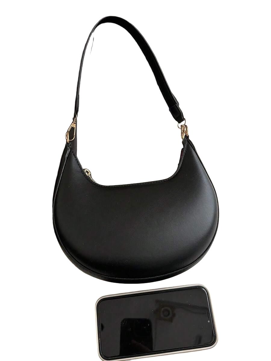 SHEIN CZARNA TOREBKA NA RAMIĘ IMITACJA SKÓRY S07__24X20