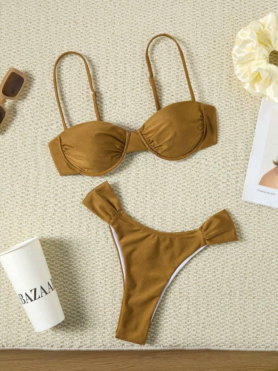 SHEIN DWUCZĘŚCIOWY STRÓJ KĄPIELOWY S09__XS