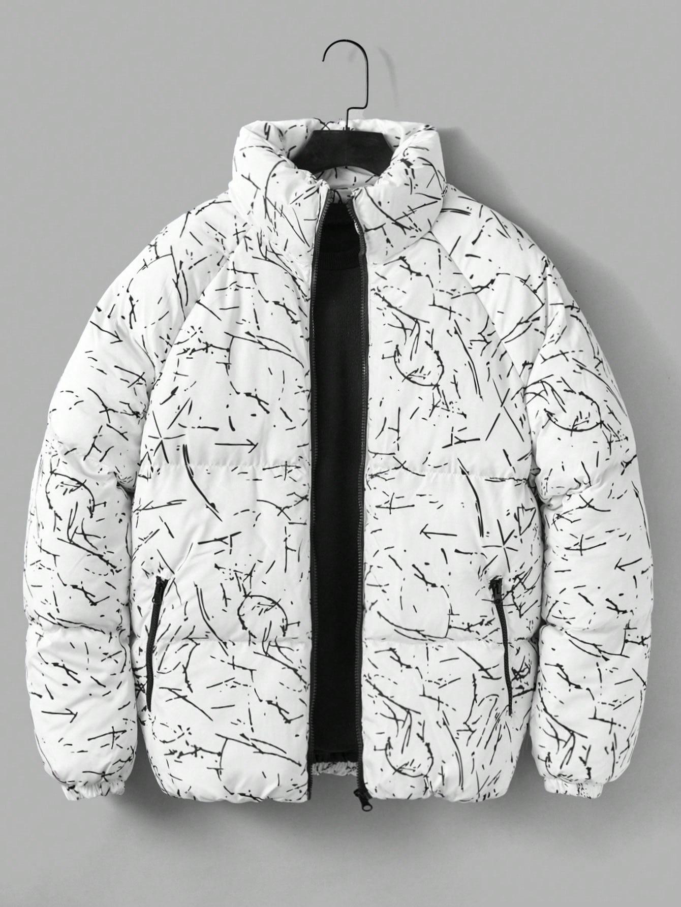 SHEIN BIAŁA PIKOWANA KURTKA ZAMEK W01__XL