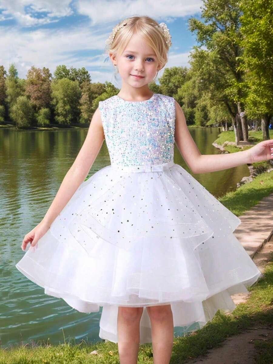 SHEIN BIAŁA SUKIENKA ZDOBIENIE S06__170