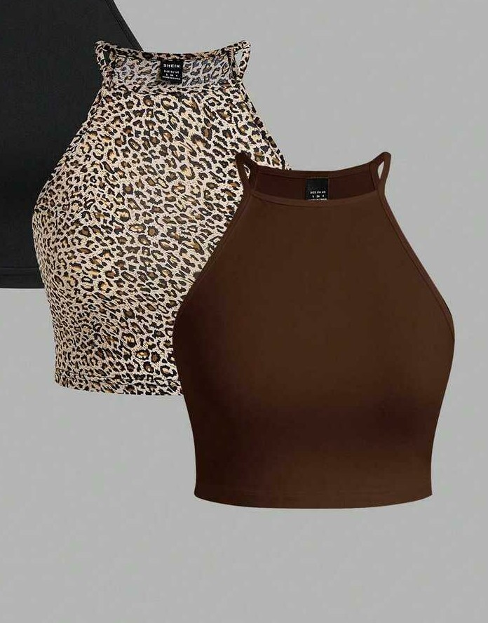 SHEIN TOP BEZ RĘKAWÓW 2-PACK S06__L