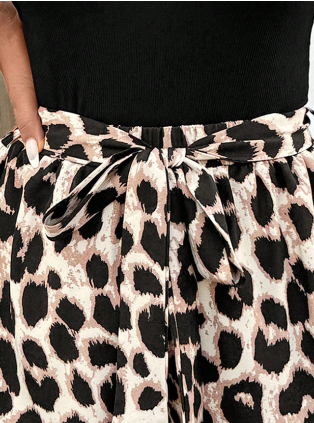 SHEIN KRÓTKIE SPODENKI ANIMAL PRINT S06__XL
