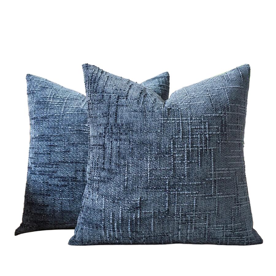 SHEIN NIEBIESKA POSZEWKA NA PODUSZKĘ S07__45X45