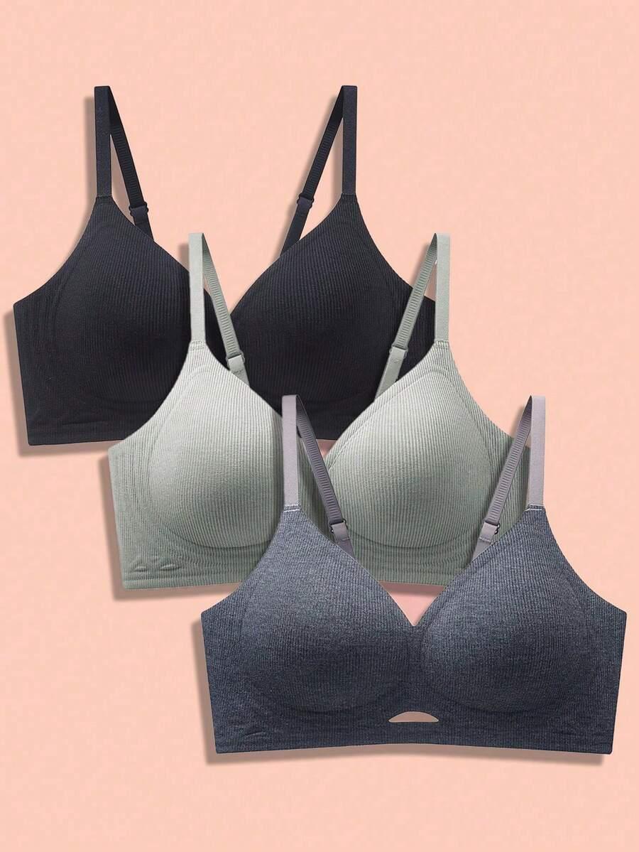 SHEIN BIUSTONOSZ PRĄŻKI 3-PACK S06__S