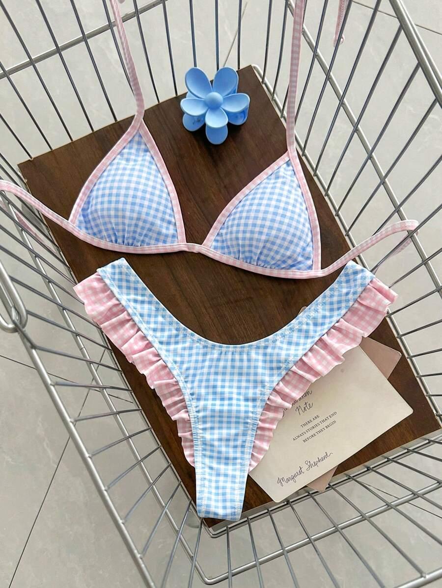 SHEIN DWUCZĘŚCIOWY STRÓJ KĄPIELOWY S09__M