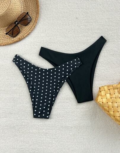 SHEIN DÓŁ OD BIKINI 2-PACK S09__M