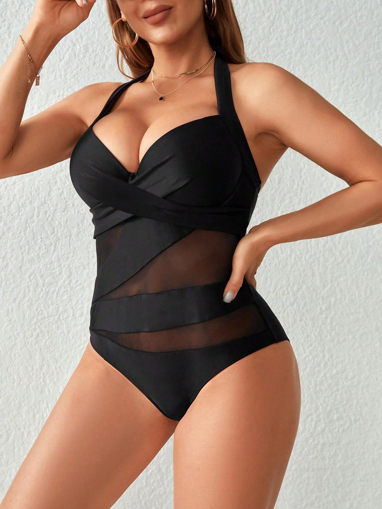 SHEIN JEDNOCZĘŚCIOWY STRÓJ KĄPIELOWY S09__XL