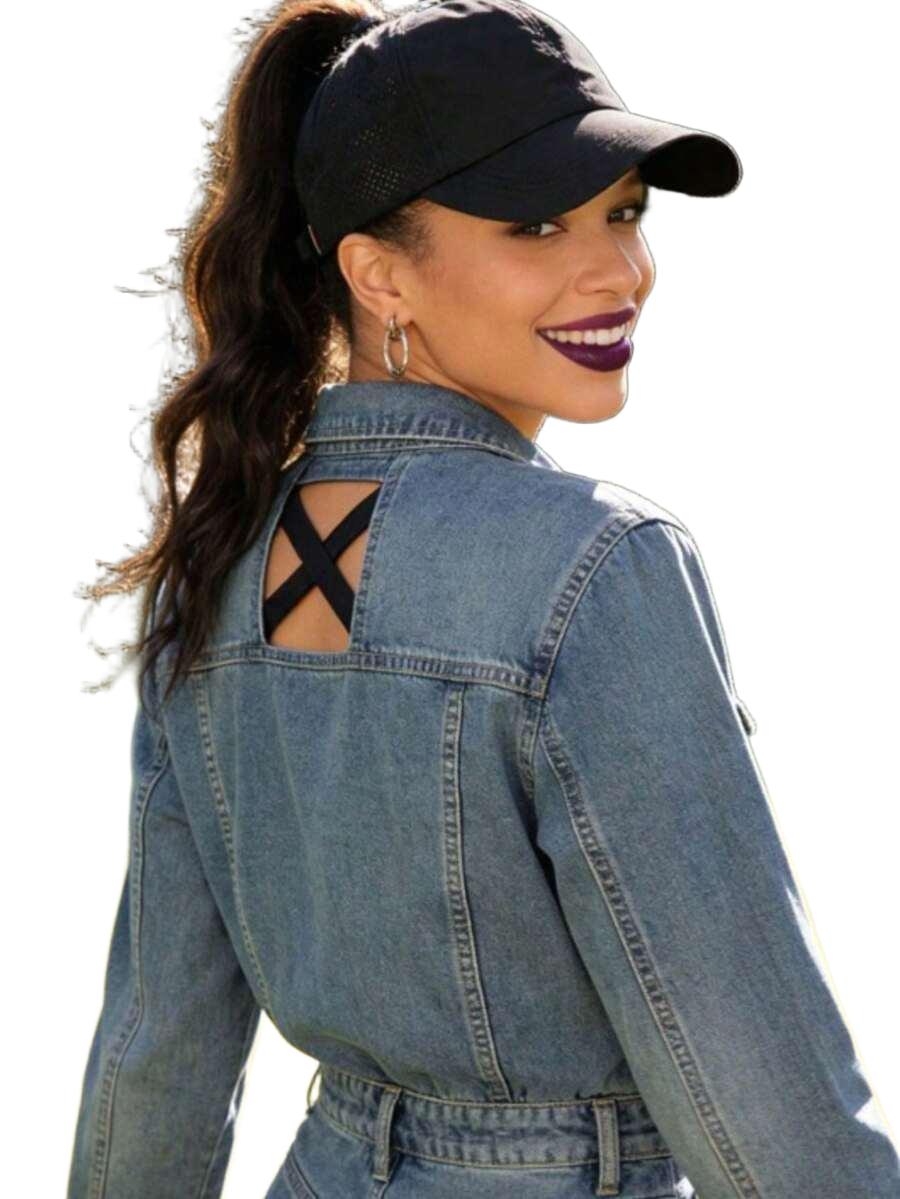 SHEIN CZARNA CZAPKA Z DASZKIEM S07__56/58