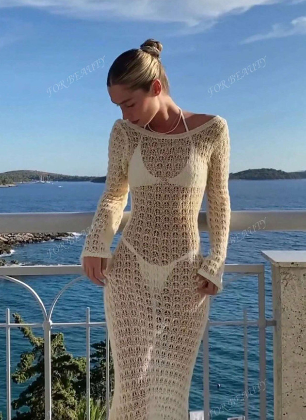 SHEIN BEŻOWA DZIANINOWA SUKIENKA S06__S