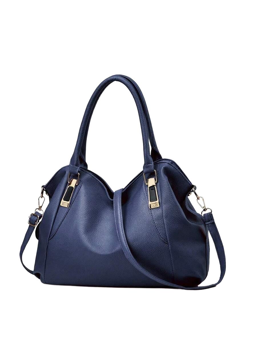 SHEIN NIEBIESKA TOREBKA IMITACJA SKÓRY S07__33X11X29